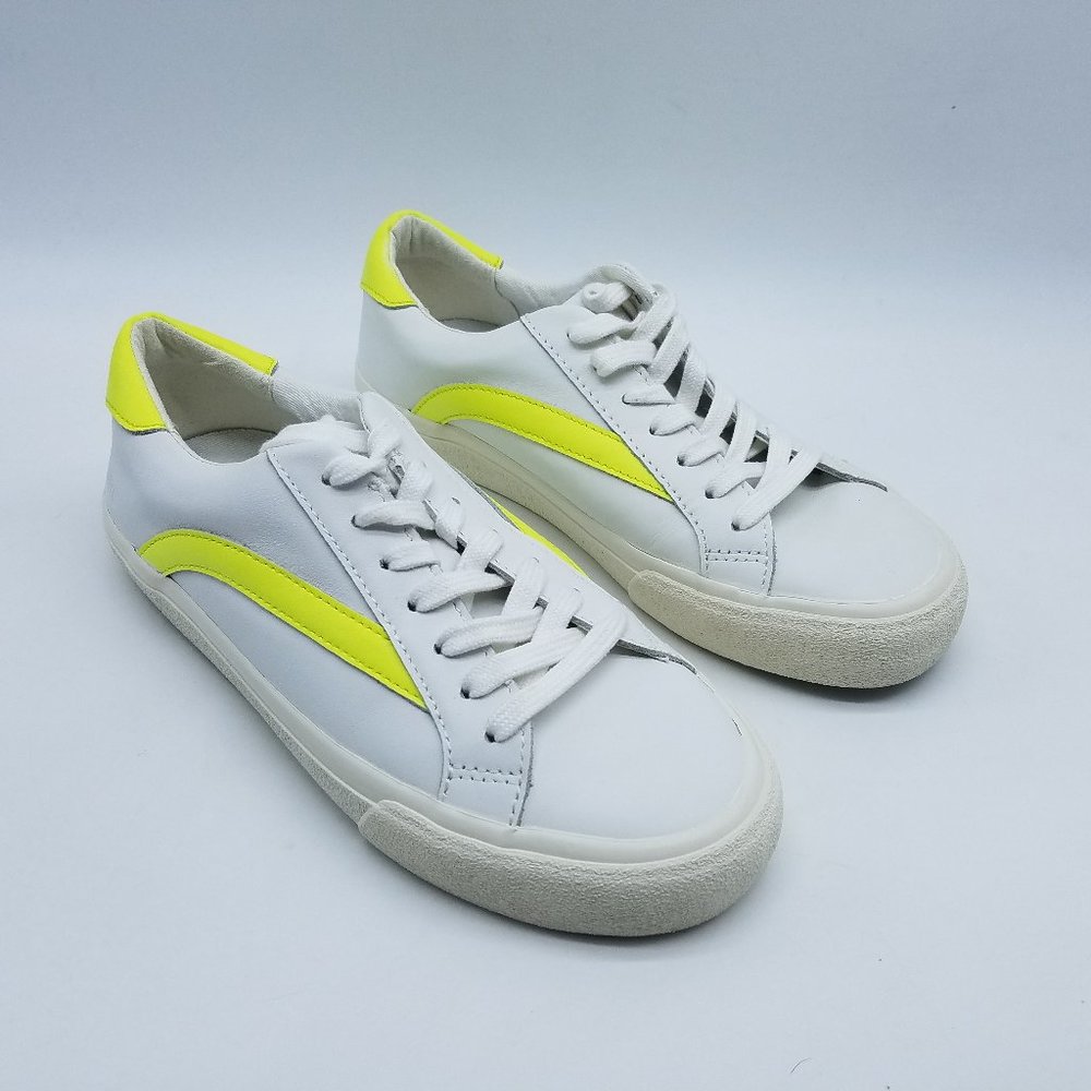 Madewell Sidewalk Low Top Women's Size 7 Sneakers White Yellow *Worn once*